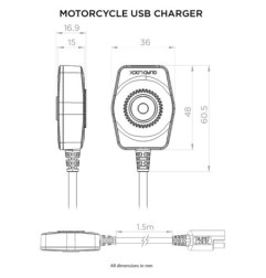 Quad Lock QLA-MOT-USB Caricatore USB da moto