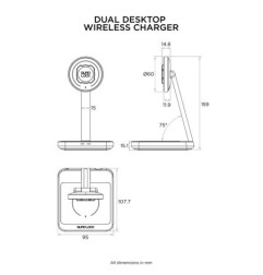 Quad Lock QLM-2DWC Caricatore wireless Mag Dual