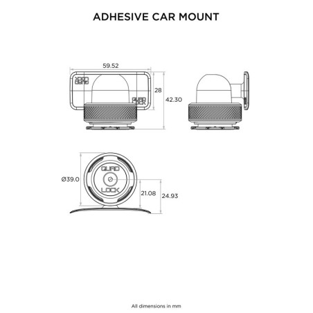 Quad Lock QLM-DCM Supporto cruscotto MAG