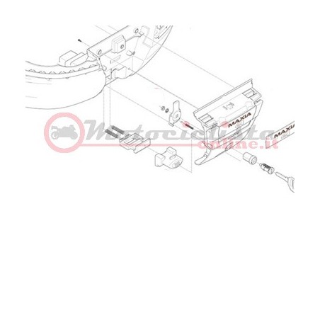 Givi Z206R Pulsante + Molla pulsante E55 MAXIA 3 - V56N