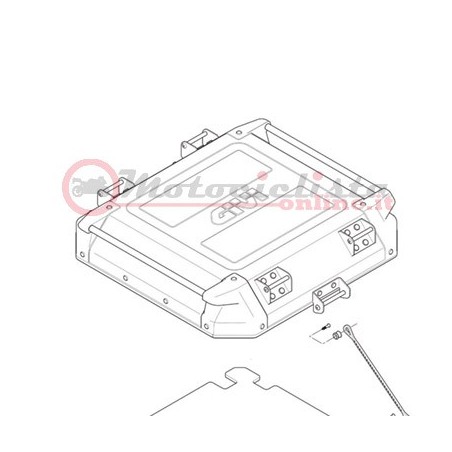 Givi ZOBKN42BCM Coperchio montato bauletto OBK42B Trekker Outback