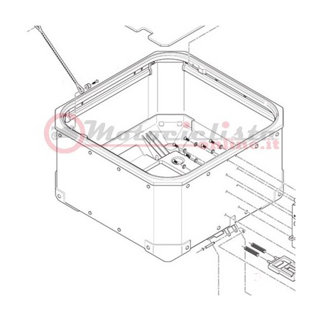 Givi ZOBKN42AFM Fondo montato Bauletto GIVI OBKN42A Trekker Outback