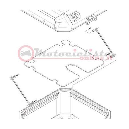 Givi Z8098R Tappetino interno bauletto Trekker outback OBK58