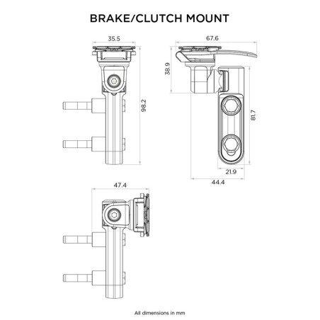 Quad Lock QLM-CLH Supporto per telefono freno/frizione master