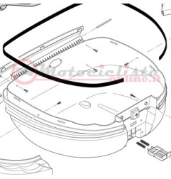 Z55FNM Ricambi Bauletto GIVI E55 Maxia 3 - E55 Maxia 3 Tech - Fondo E55 montato