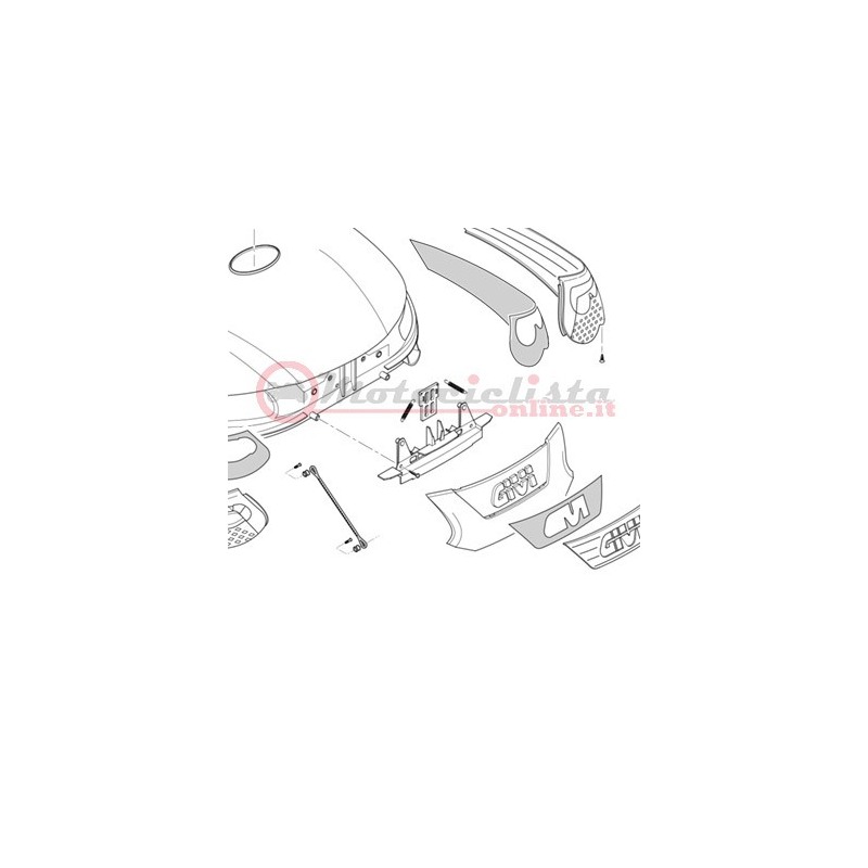GIVI CORDINE APERTURA E55 - Poignée D'ouverture Pour Coffre De Moto, Référence Z2276R, Neuf