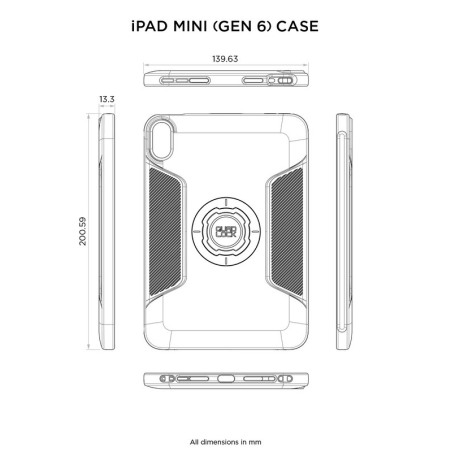 Quad Lock QMC-IPD6 Case - iPad Mini 6e Generation