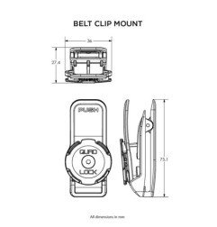 Quad Lock QLM-BLT-3 Supporto a clip universale