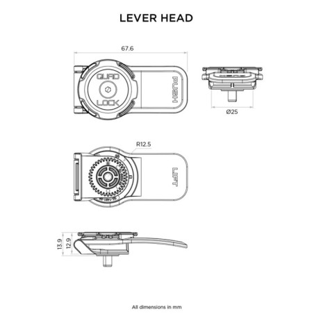 Quad Lock QLP-360-LH Blocco 360 - Blocco a leva