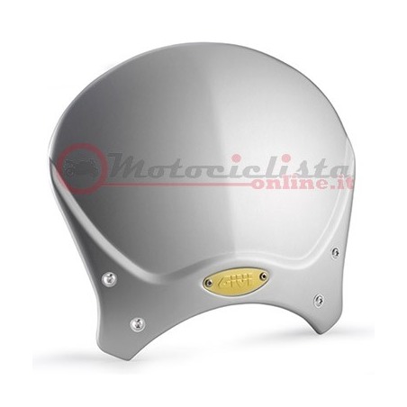 Givi 100AL Cupolino Universale per moto Naked in alluminio Grigio