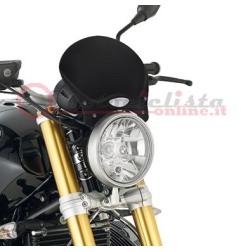 Givi 100ALB Cupolino Universale per moto Naked in alluminio Nero