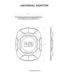 Quad Lock QLA-UNI-3 Adattatore universale