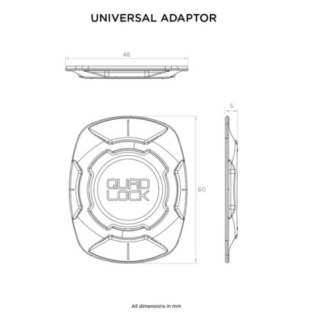 Quad Lock QLA-UNI-3 Adattatore universale