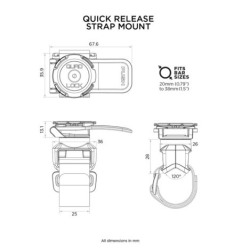 Quad Lock QLM-STP Supporto per cinturini a rilascio rapido