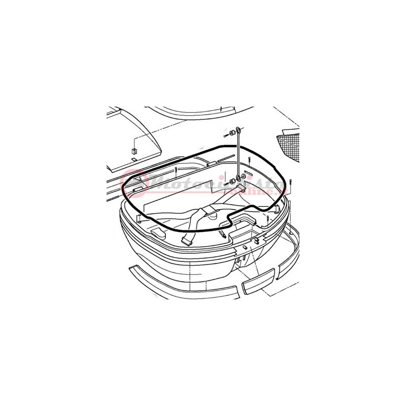 Z46FNM Ricambi Bauletto GIVI V46 - V46 TECH Fondo bauletto V46 nero