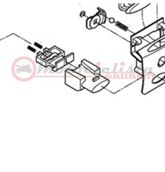 Z645R Ricambi Bauletto GIVI V46 - V46 TECH E450 Simply II E470 SImply IIIpulsante sgancio bauletto, colore rosso