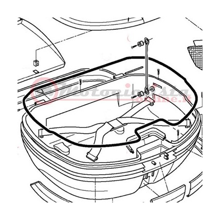 Givi Z769 Ricambi Bauletto Guarnizione bauletto nera per V46N - V46NT TECH 