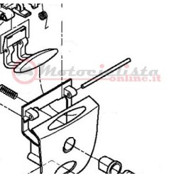 Givi Z721R Spinetta lunga gruppo serratura, 1 pz