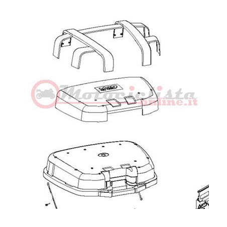 Givi ZTRK52CNM Coperchio Bauletto Trekker TRK52N