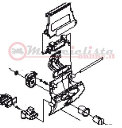 Givi Z641N52M Blocco cerniera montato bauletto Trekker TRK52