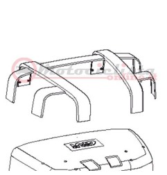 Givi Z2202R Fascioni neri coperchio Bauletto Trekker TRK52