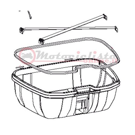 Givi Z3220R Guarnizione bauletto Trekker TRK52N / TRK52B