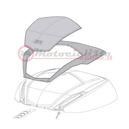 Givi ZV47CNTM Coperchio montato Bauletto V47 Tech