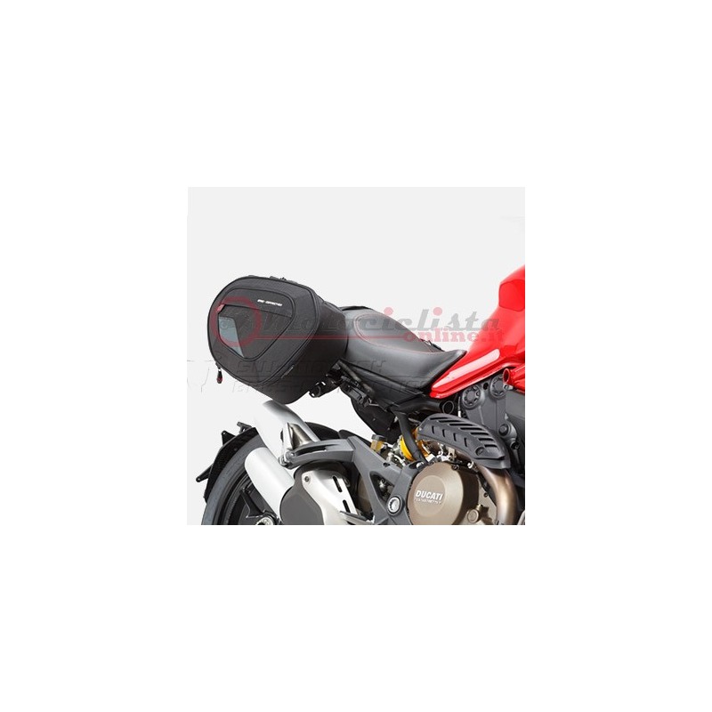 BC.HTA.22.740.10400/B Kit Borse Laterali + Telaietto sgancio rapido SW_Motech per DUCATI Monster 821 e 1200 e Monster 821 2014