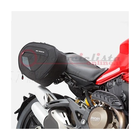 BC.HTA.22.740.10400/B Kit Borse Laterali + Telaietto sgancio rapido SW_Motech per DUCATI Monster 821 e 1200 e Monster 821 2014