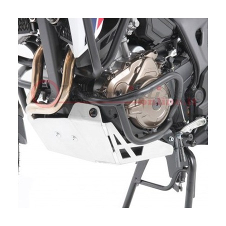 810994 00 12 Piastra paramotore Hepco & Becker in alluminio Silver per Honda CRF 1000 L Africa Twin