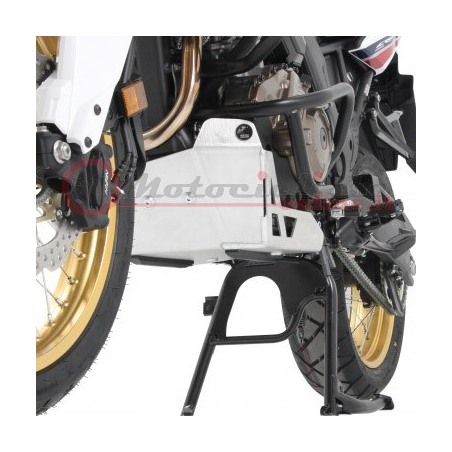 810994 00 12 Piastra paramotore Hepco & Becker in alluminio Silver per Honda CRF 1000 L Africa Twin