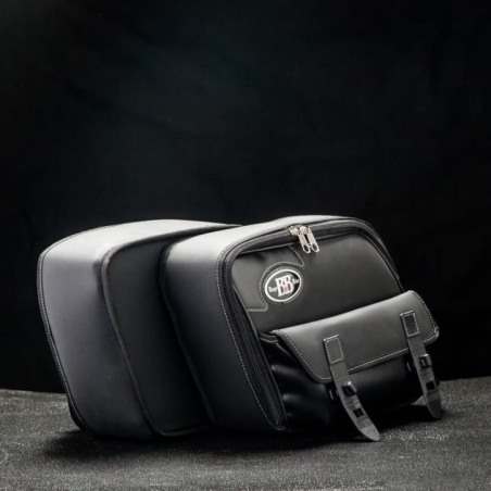 Bags&Bike CBPBON Coppia Borse Laterali Perfect Per Triumph Bonneville Con Porta Pacchi