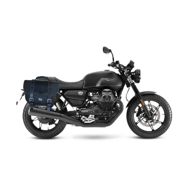 Bags&Bike CLASSIC-01-N Coppia Di Borse Laterali Modello Classic Nera Per Moto Guzzi V7 2021