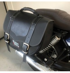 Bags&Bike CLASSIC-01-N-S Coppia Di Borse Laterali Modello Classic Nera Per Moto Guzzi V7 2021 Special