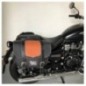 Bags&Bike CLASSIC/C/N/MET Coppia Di Borse Laterali Modello Classic Nera E Cuoio Per Meteor 350 Royal Enfield