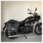 Bags&Bike CLASSIC/N/MET Coppia Di Borse Laterali Modello Classic Nera Per Meteor 350 Royal Enfield