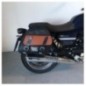 Bags&Bike EXPLORER 2/2 Coppia Di Borse Laterali Modello Explorer Nera E Cuoio Per Moto Guzzi V7 2021