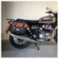 Bags&Bike EXPLORER/N/C/IC Coppia Di Borse Laterali Modello Explorer Nera E Cuoio Per Interceptor E Continental Royal Enfield