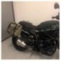 Bags&Bike SAHARA/G/B Coppia Di Borse Laterali Modello Sahara In Canvas Grigio Per Benelli Leoncino 800