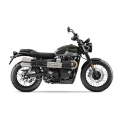 Bags&Bike SAHARA/G/T9 Borsa Laterale Sx Modello Sahara In Canvas Grigia Per Triumph Street Scrambler 900