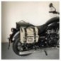 Bags&Bike SAHARA/MET Coppia Di Borse Laterali Modello Sahara In Canvas Grigio Per Meteor 350 Royal Enfield