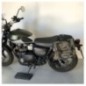 Bags&Bike SAHARA/V/T9 Borsa Laterale Sx Modello Sahara In Canvas Verde Per Triumph Street Scrambler 900