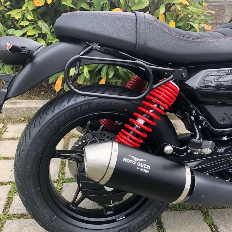 Borsa Laterale Per Moto Guzzi V85TT Adventure 850 – Telaio In PVC 1680D Impermeabile, Antistrappo, Con Cerniera E Gancio Per Aggancio Rapido