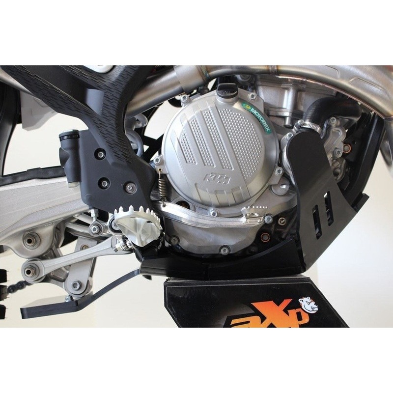 Protections Moteur Pour KTM 250/350 SX-F, EXC-F, XC-F (2012-2016) - Caches Alternateur Et Embrayage En PA6 - Couleur Orange/Noir - 4