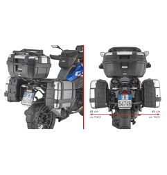 Givi PLO5143MK Portavaligie laterale attacco Monokey per BMW R 1300 GS dal 2024