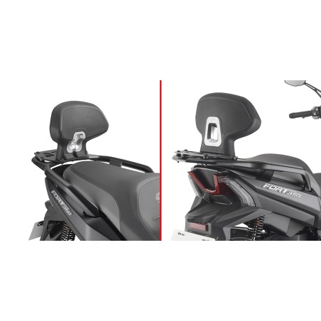 Schienale passeggero Givi TB9700A per QJ Motor Fort 350 dal 2024