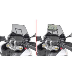 Givi FB8102 Traversino porta cellulare navigatore Peugeot XP 400 GT / Allure dal 2023