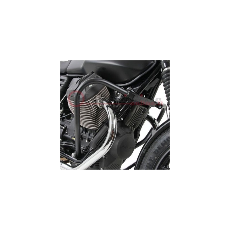 501545 00 01 Protezione motore Hepco e Becker in acciaio colore Nero per Moto Guzzi V7 II 2012