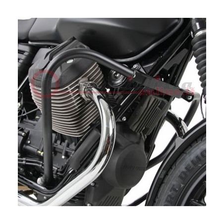 501545 00 01 Protezione motore Hepco e Becker in acciaio colore Nero per Moto Guzzi V7 II 2012