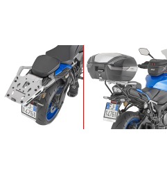 Piastra supporto bauletto in alluminio Givi SRA3128 per moto  Suzuki GSX-S 1000 GX dal 2024